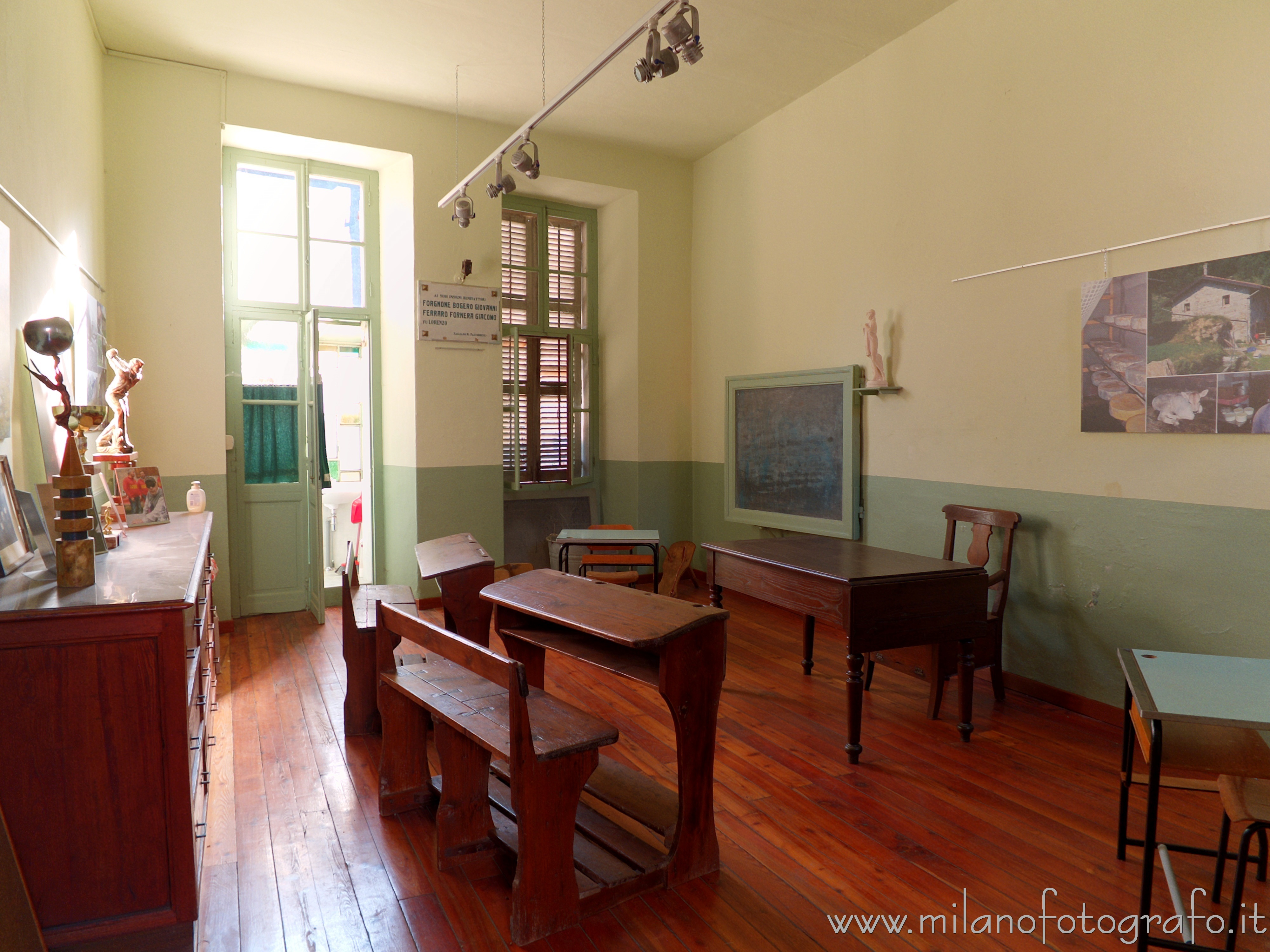 Passobreve fraction of Sagliano Micca (Biella, Italy) - Classroom of the school of the village